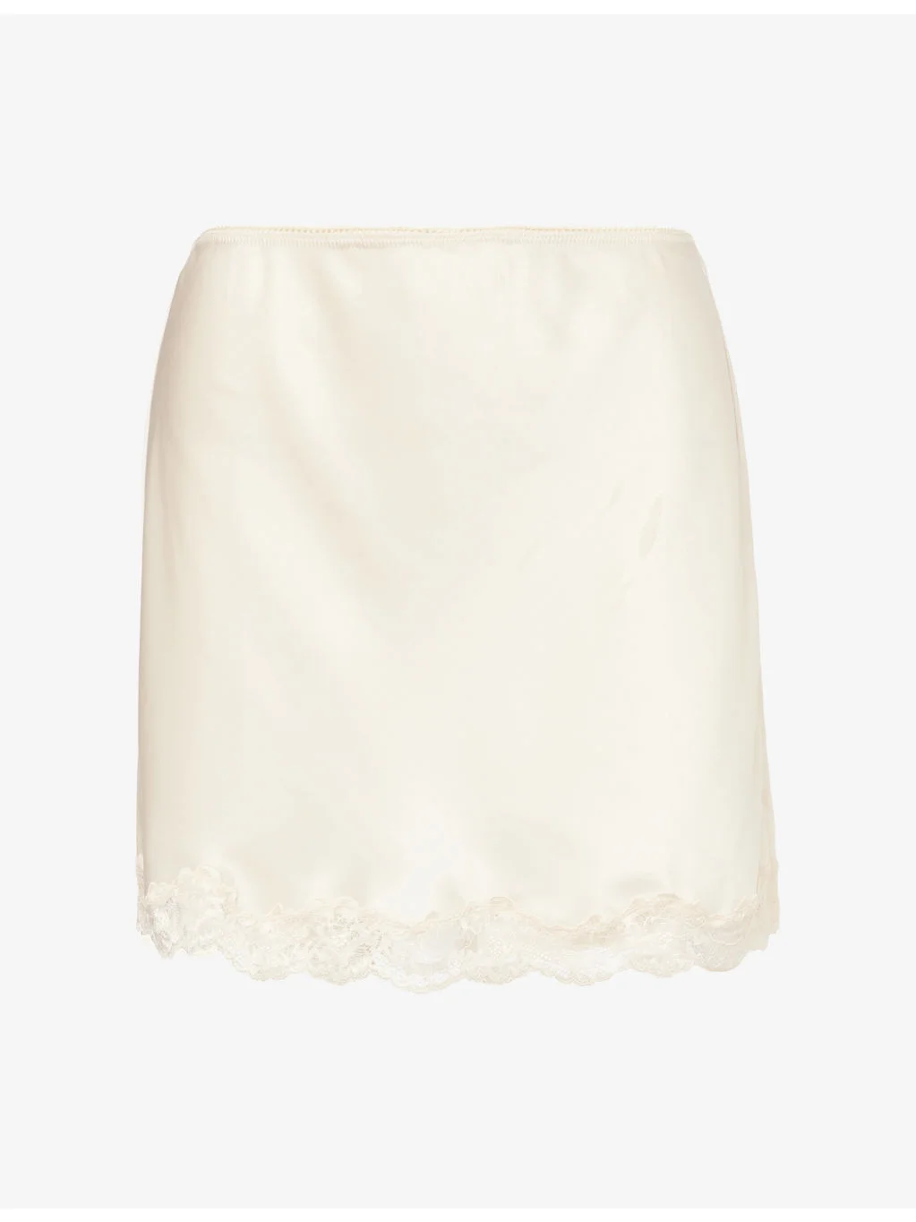 Neera Floral-Print Satin Mini Skirt - 1