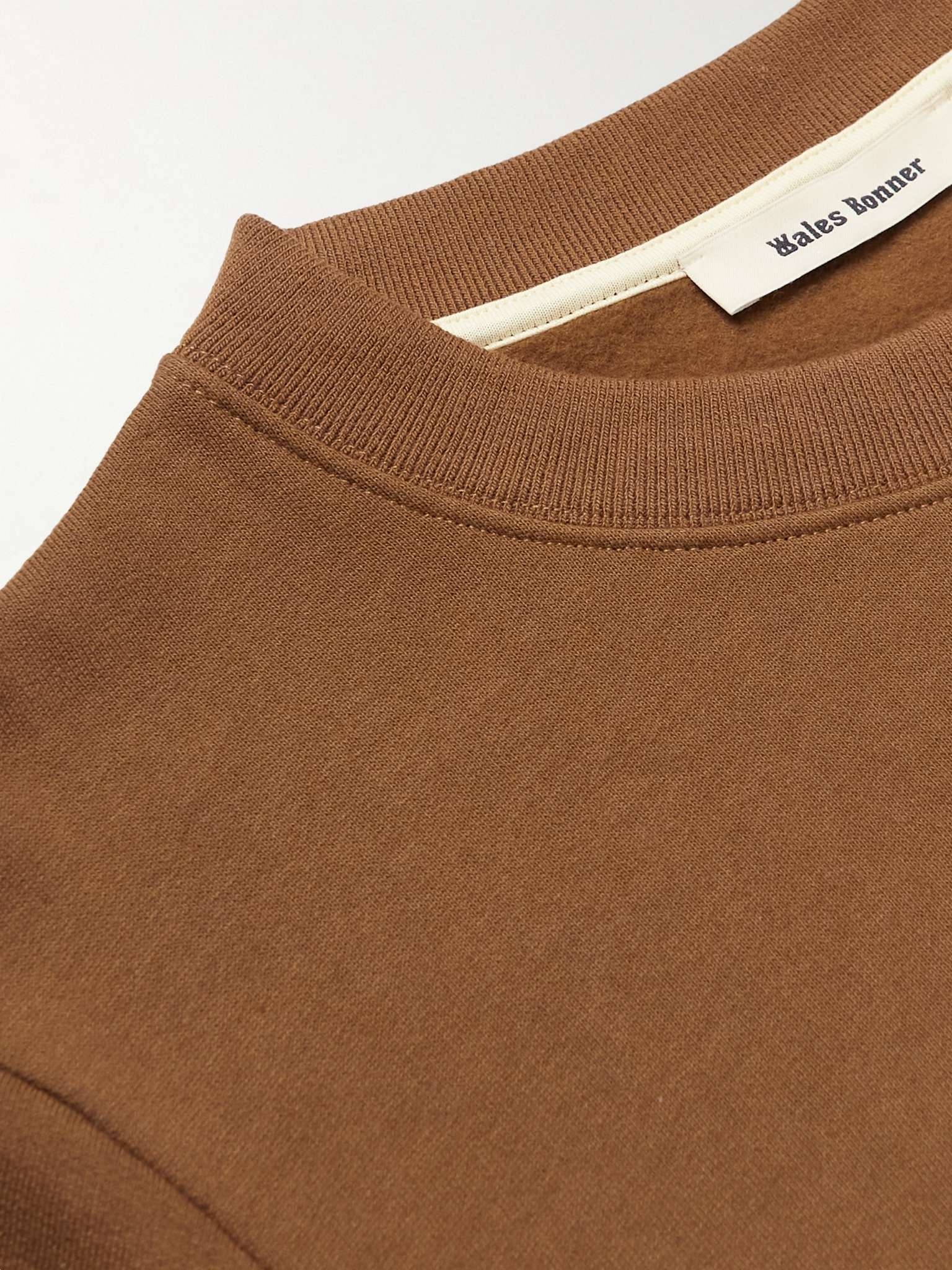 Slim-Fit Logo-Appliquéd Organic Cotton-Jersey Sweatshirt - 5