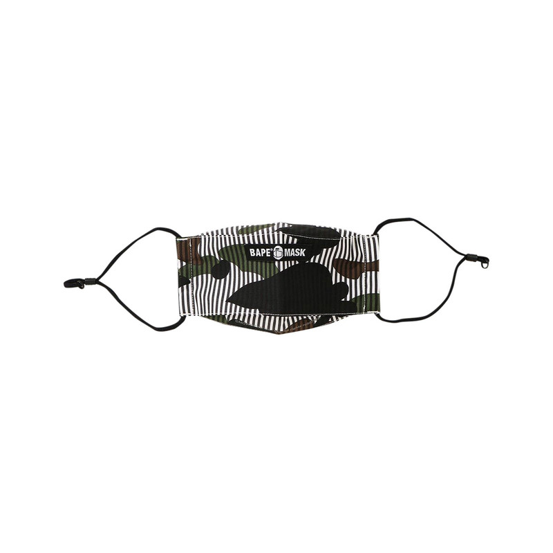 BAPE 1st Camo Stripe Mask 'Black' - 1