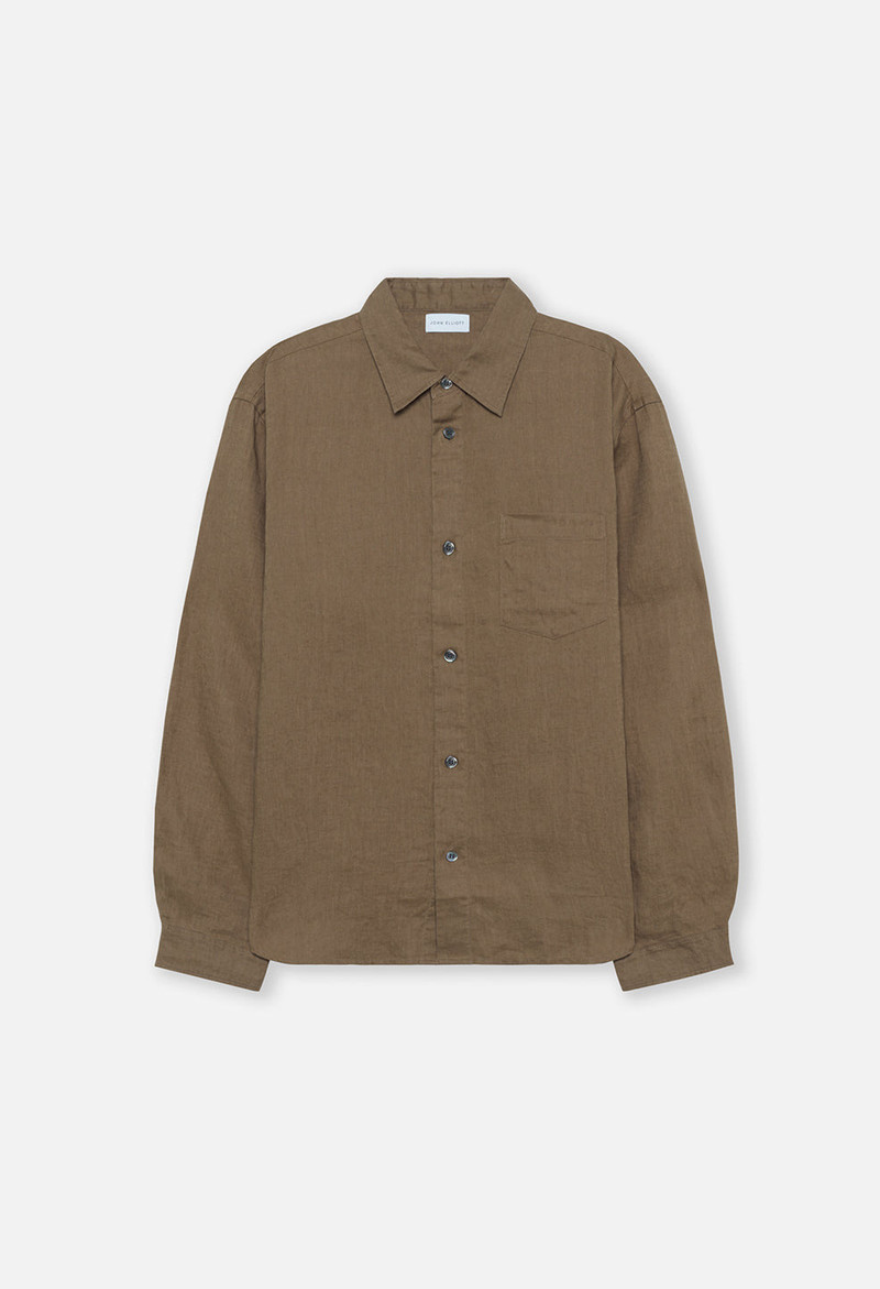 LINEN CLOAK BUTTON UP 1