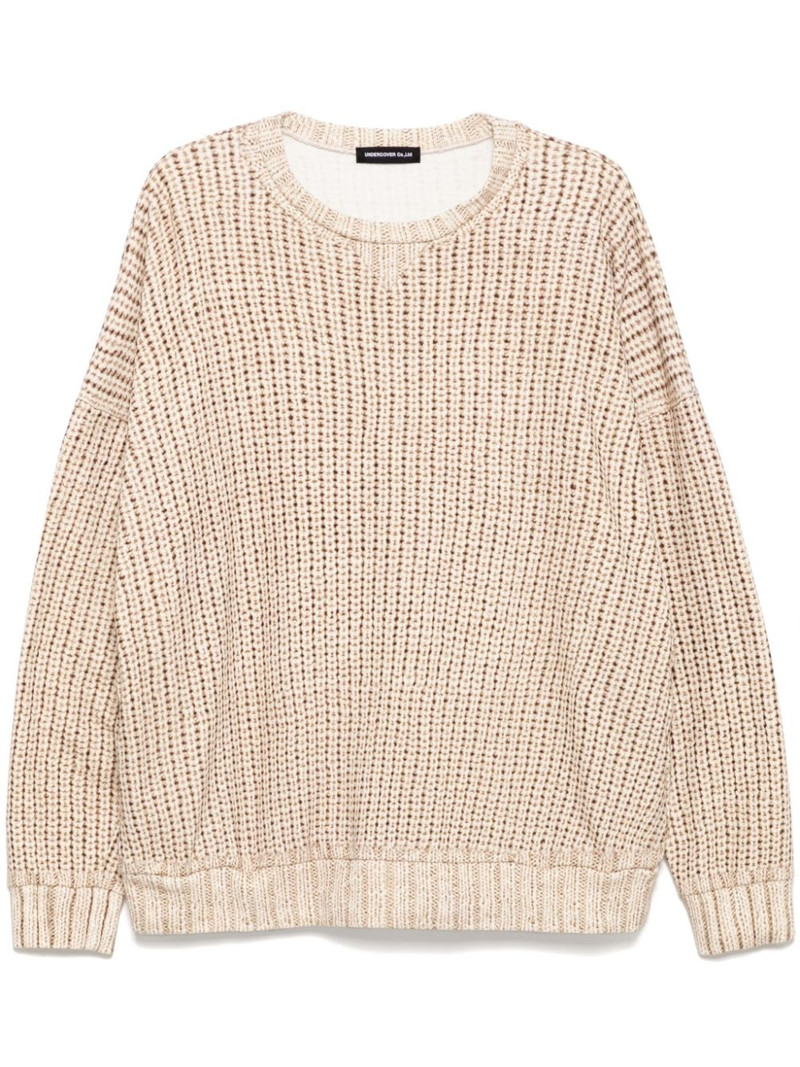 fake knit printing sweater 1
