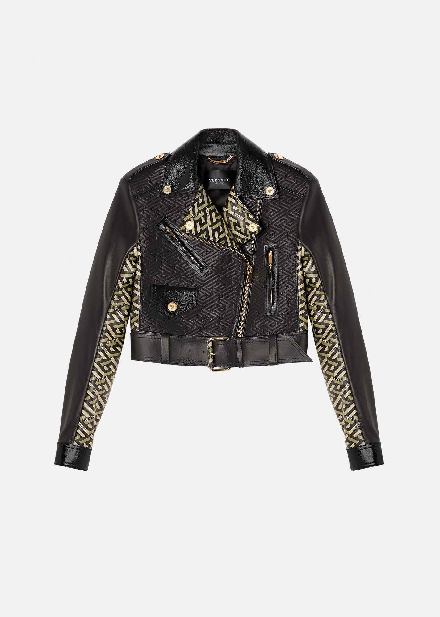 La Greca Quilted Leather Jacket - 1