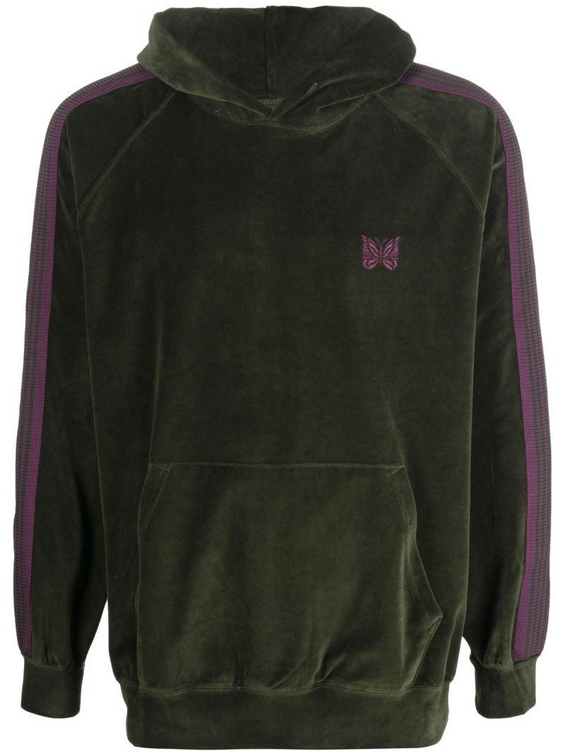 logo embroidered hoodie 1