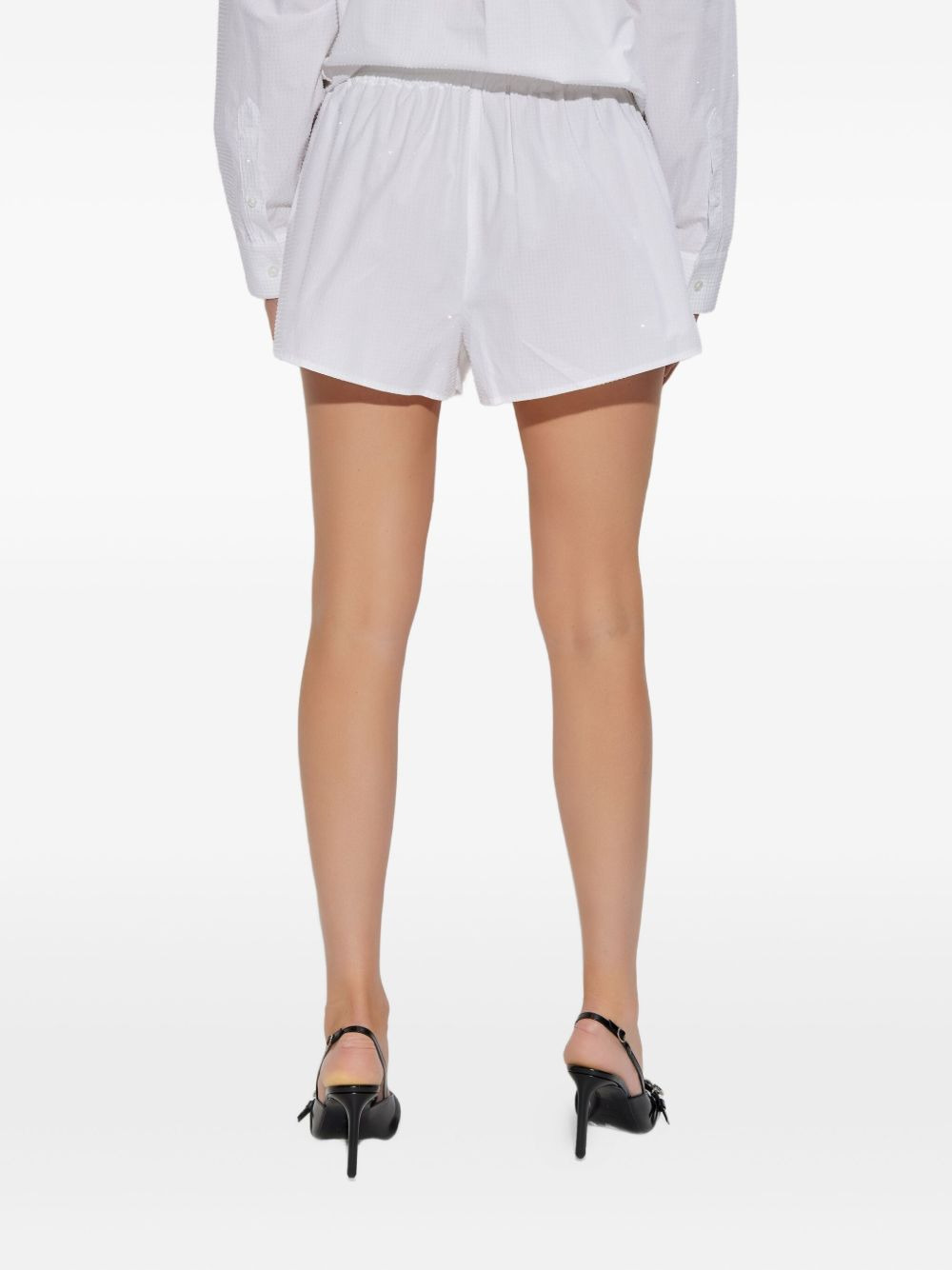 crystal-embellished shorts - 4