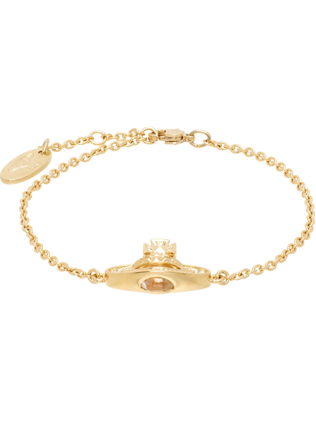 ★Vivienne Westwood★ Vivienne Westwood Women's Pina Bath Re Pina Bas Relief embellished earrings in gold - Vivienne