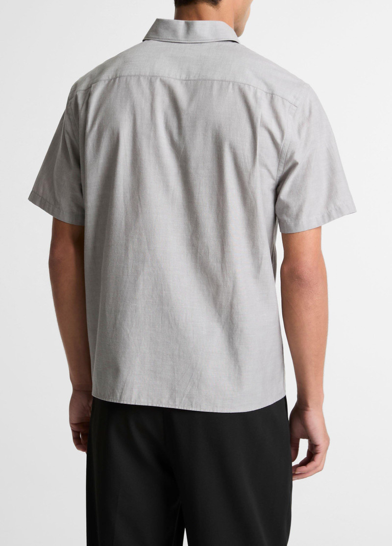 Vince Cotton Short-Sleeve Button-Front Shirt outlook