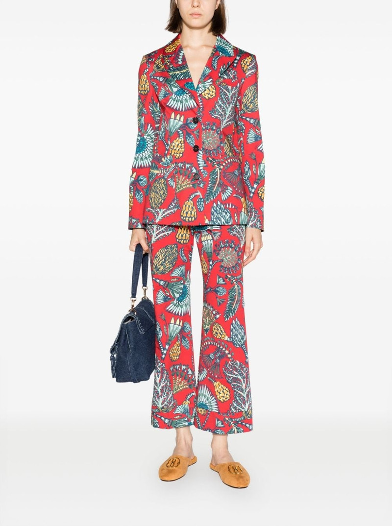 La DoubleJ 24/7 floral-print single-breasted blazer outlook