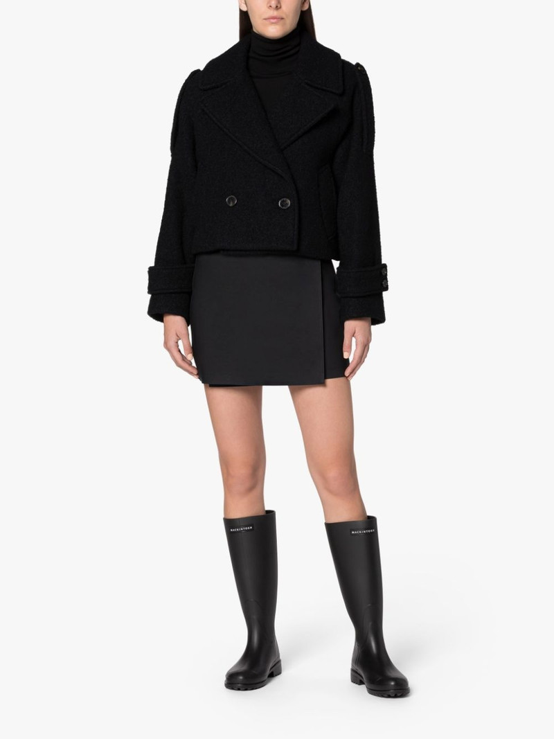 Mackintosh KIRSTEE NAVY WOOL CROPPED PEA COAT outlook