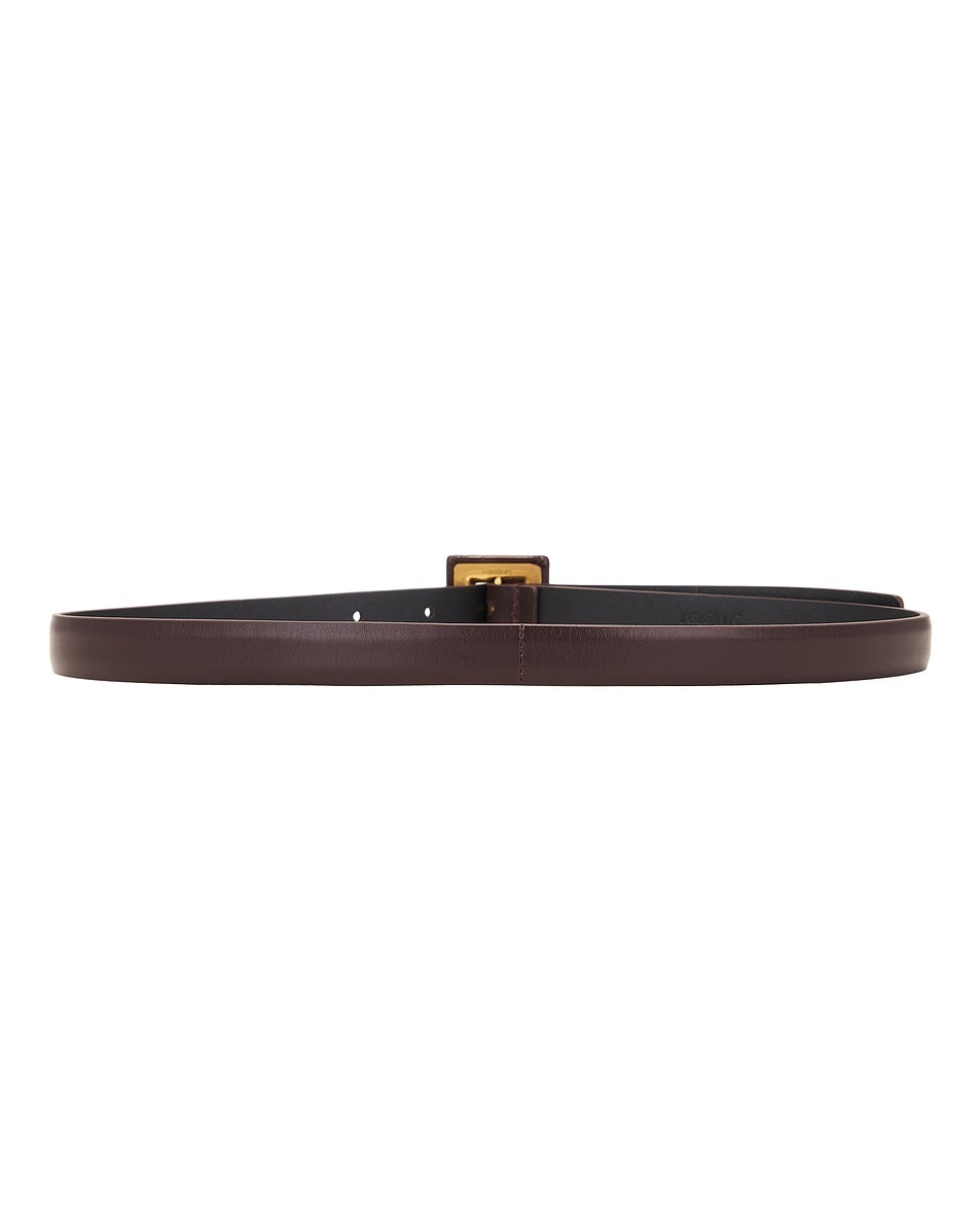 Skinny Brushed Leather Belt - 2