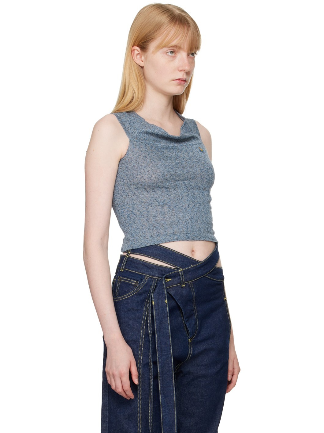 Blue Valentina Tank Top - 2