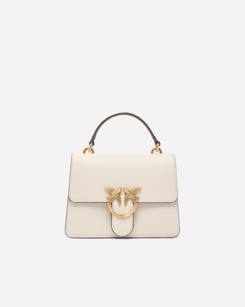 MINI LOVE BAG TOP HANDLE LIGHT HANDBAG IN FULL-GRAIN LEATHER 1