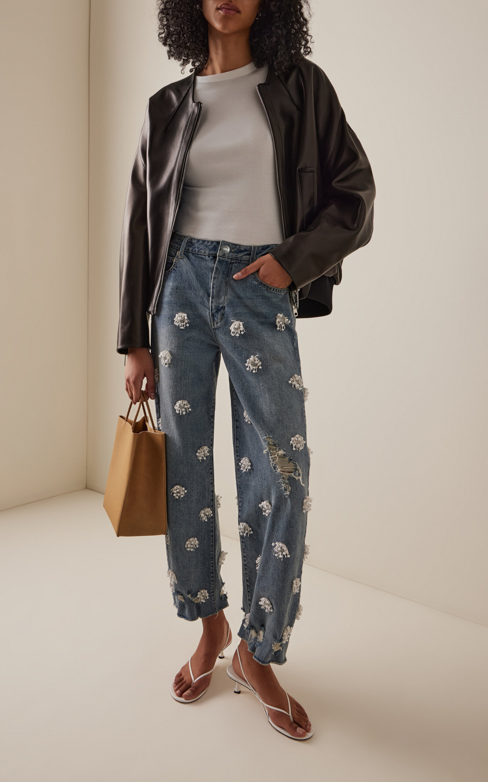 Jude Stretch High-Rise Croppd Wide-Leg Jeans blue - 2