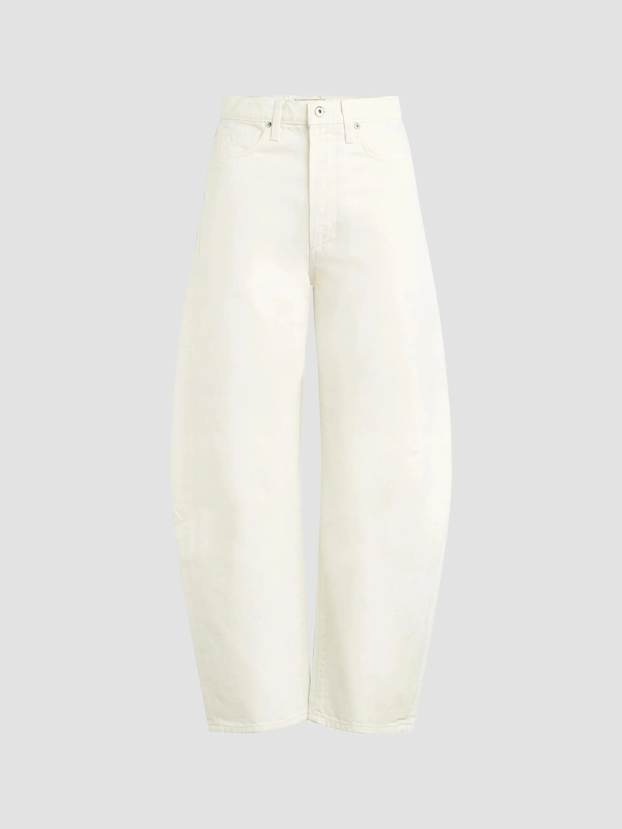 Women's The Billie Cropped Barrel Jeans - Milk - 1