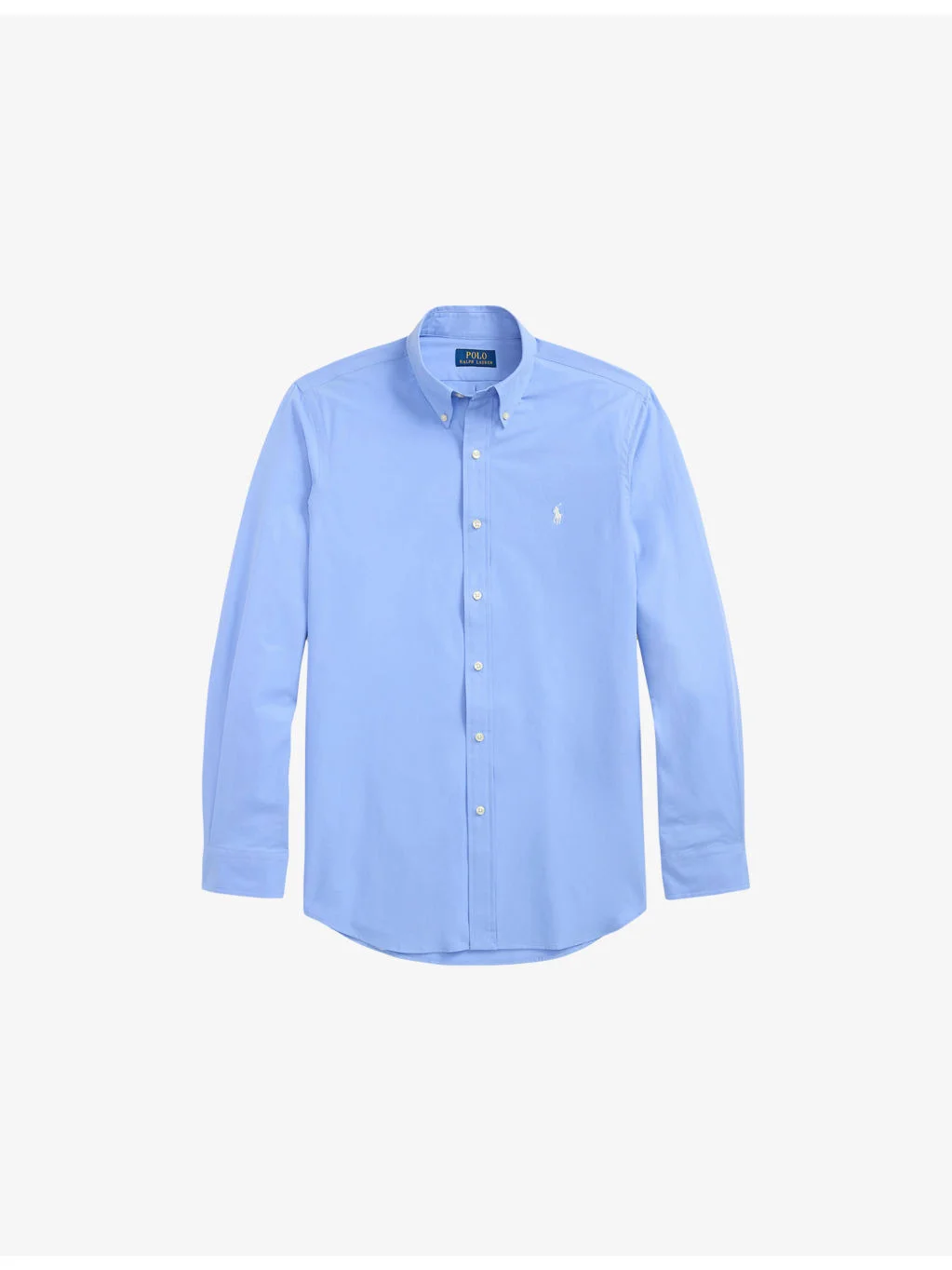 Brand-Embroidered Custom-Fit Cotton-Poplin Shirt - 1