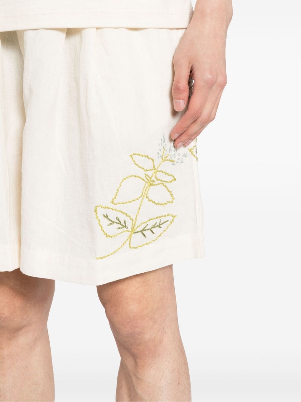 Bridge floral-embroidered shorts - 5