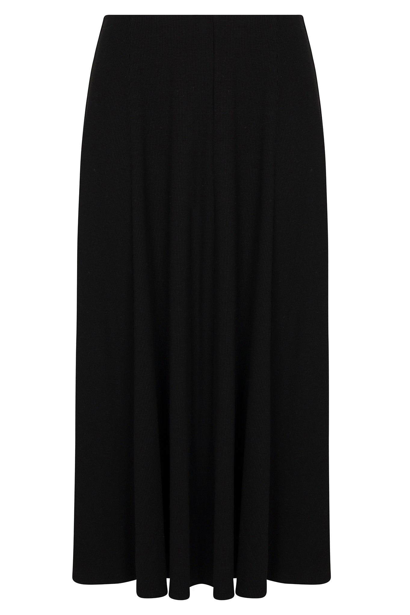BLACK RIB BRIGITTE MAXI SKIRT - 5