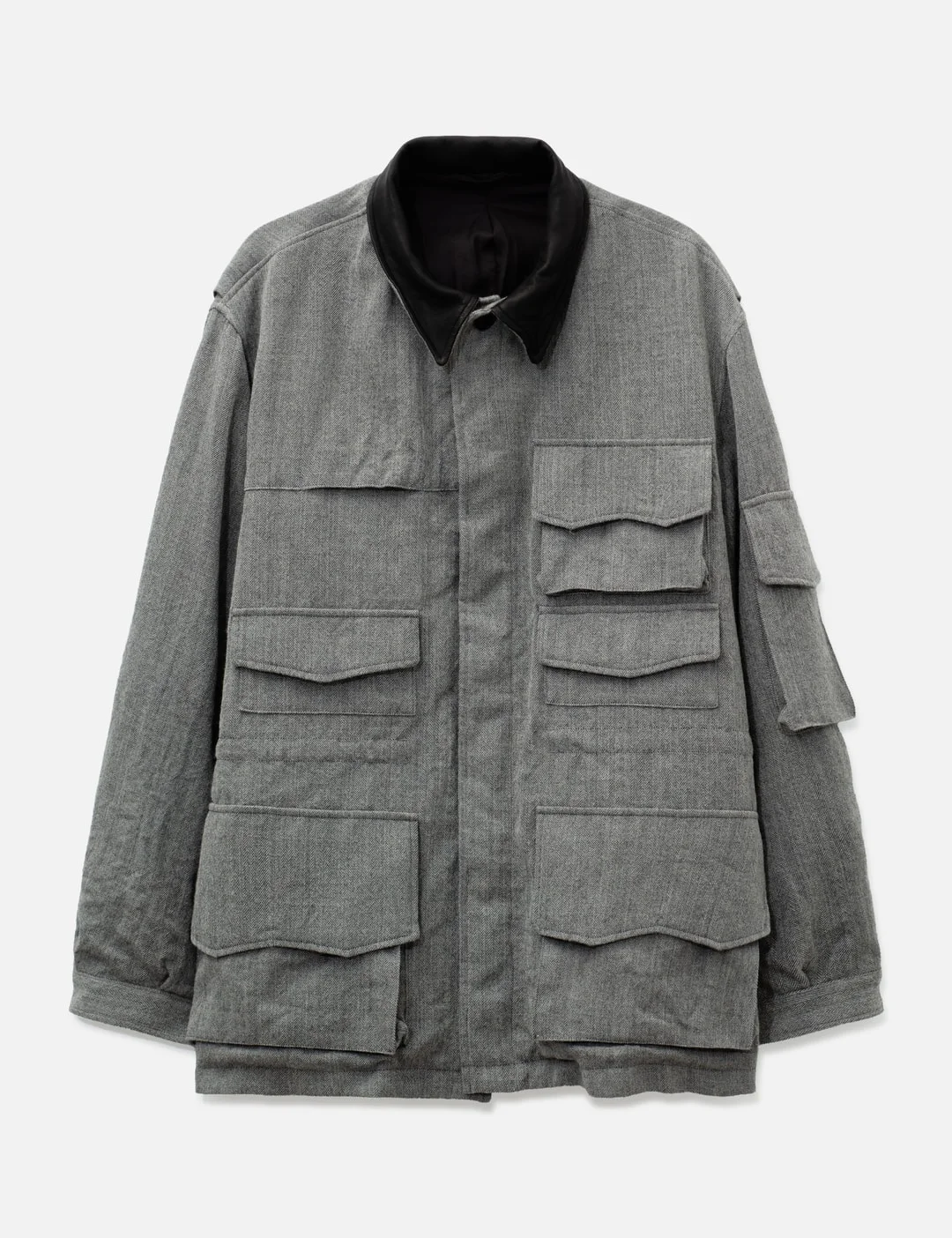 WOOL HERRINGBONE HUNTER JACKET - 1