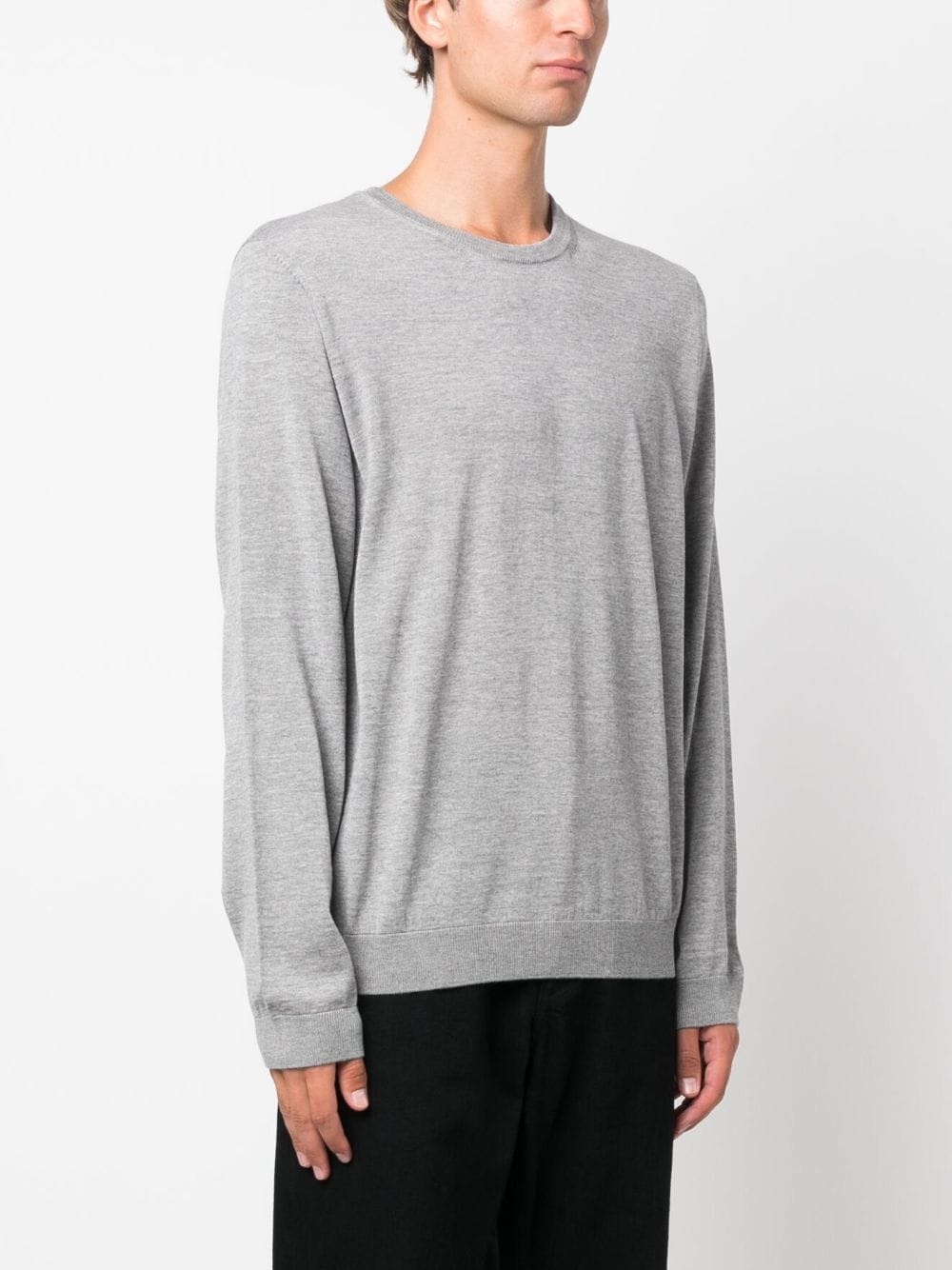 round-neck virgin-wool jumper - 3