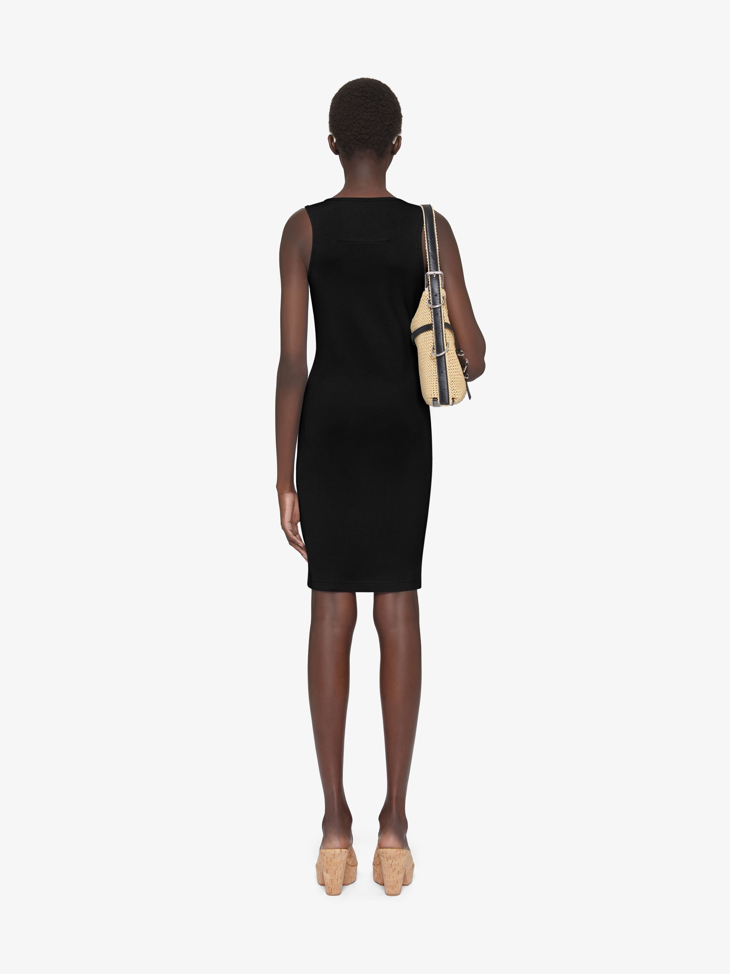 TANK DRESS IN COTTON WITH 4G DETAIL - 4