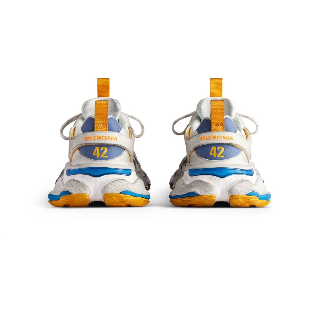 Men's Cargo Sneaker  in White/grey/orange/blue - 5