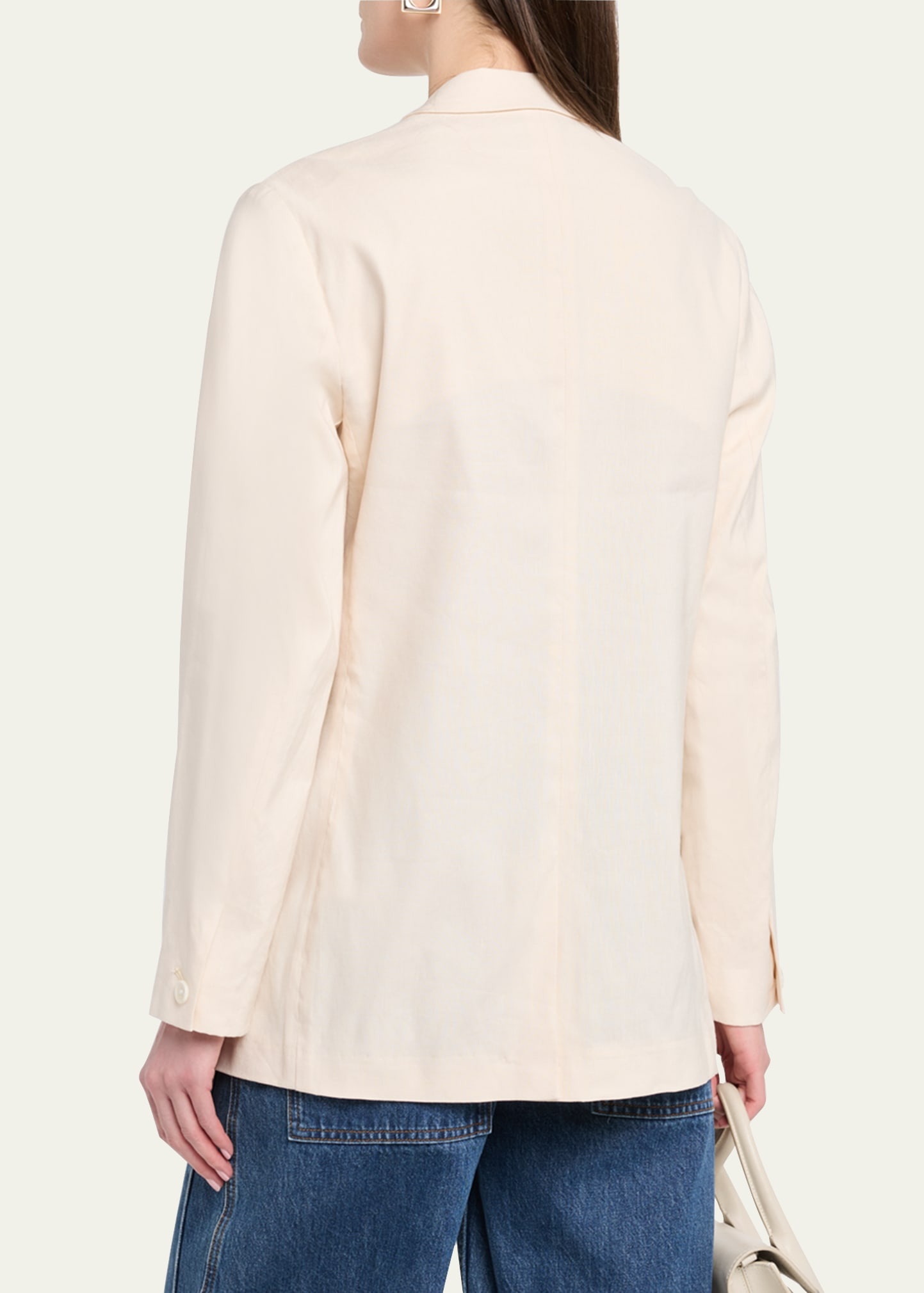 Emile Double-Breasted Linen Blazer - 3
