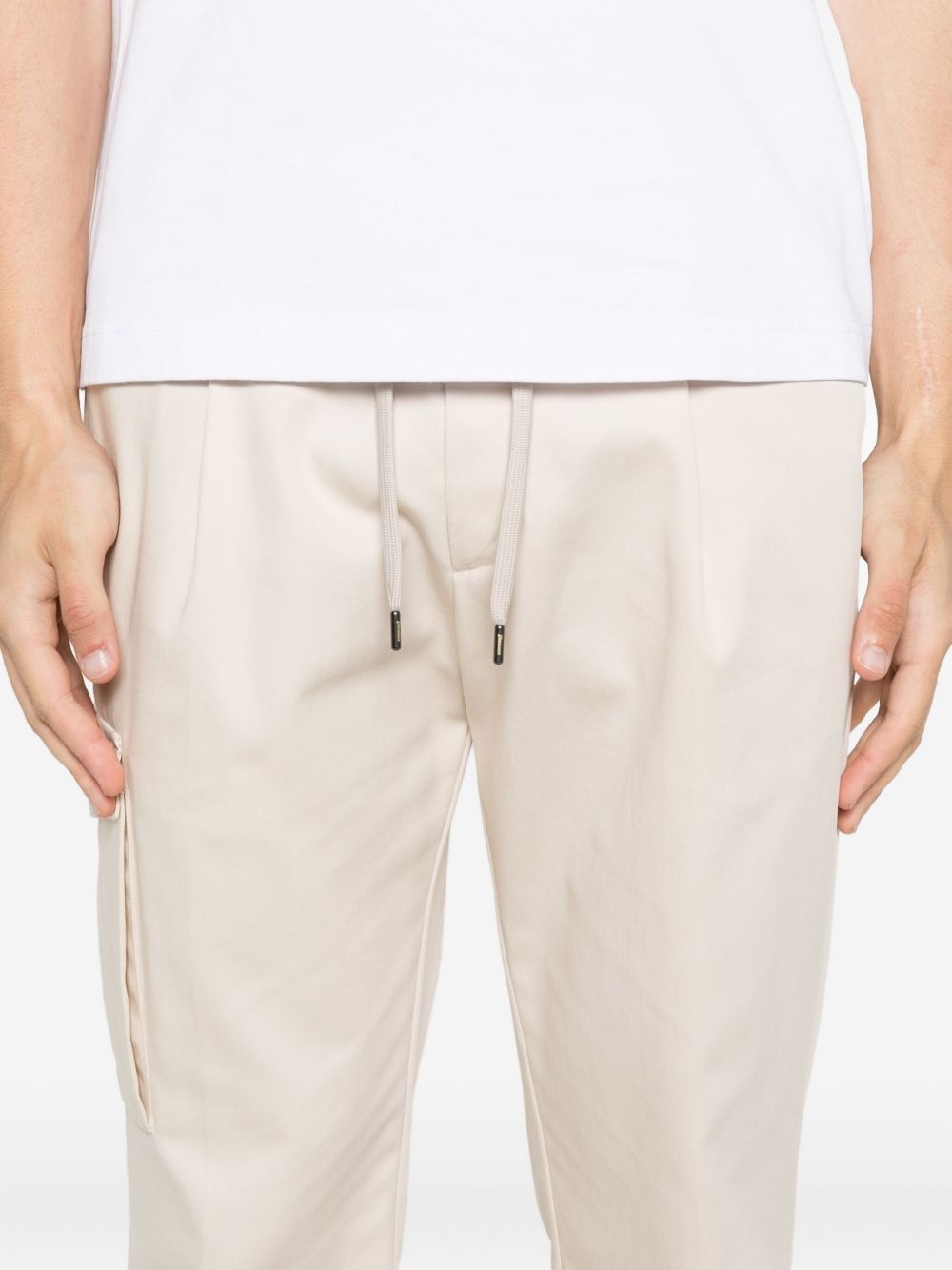 drawstring cargo-pocket trousers - 5