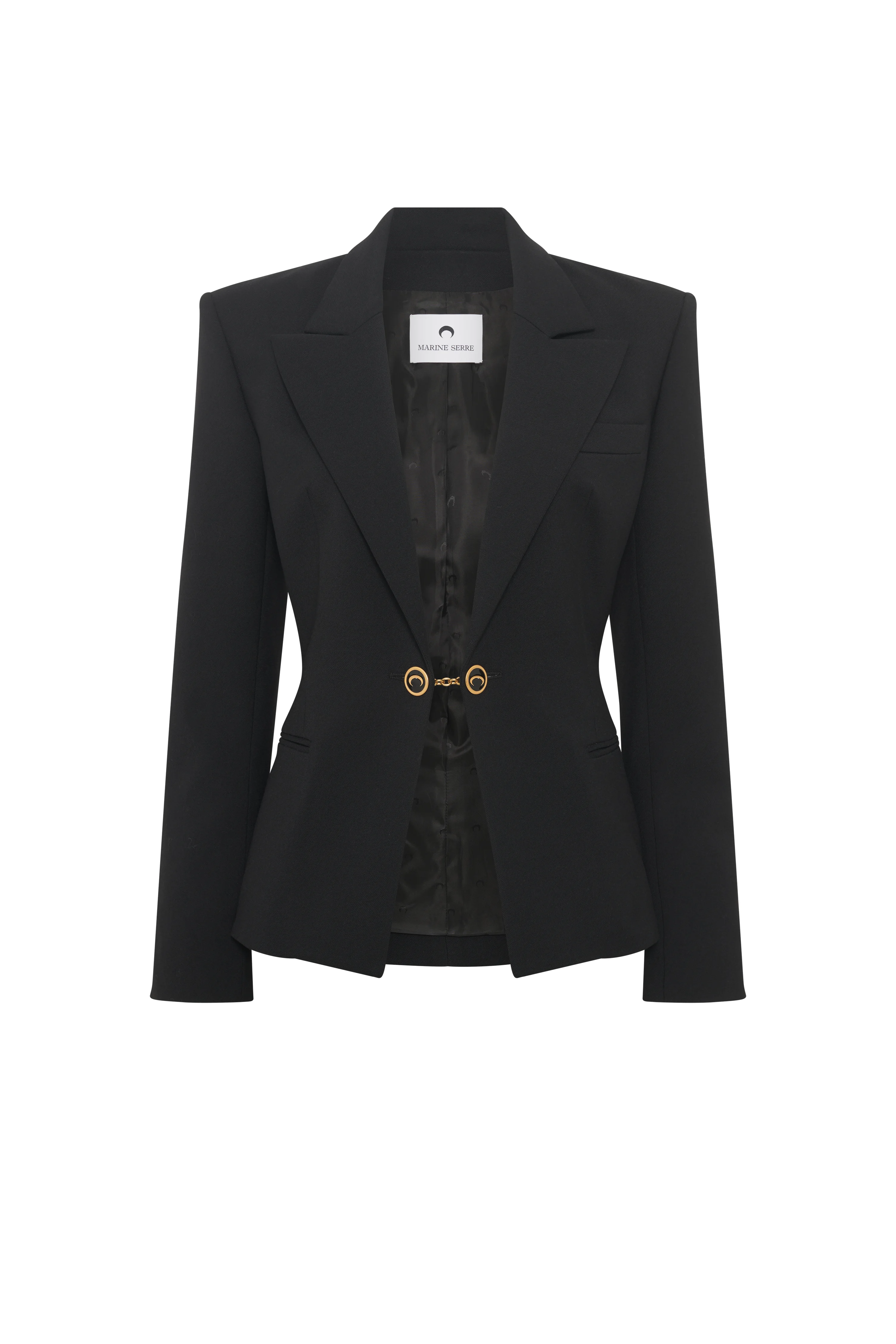 Virgin Wool Stretch Twill Blazer - 1