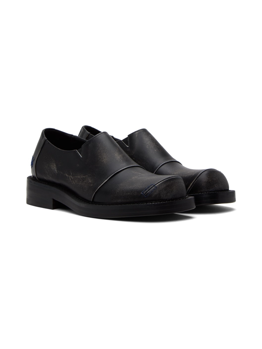Black Faded Loafers - 4