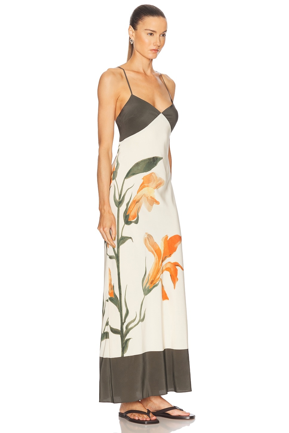 Constance V Neck Slip Dress - 2