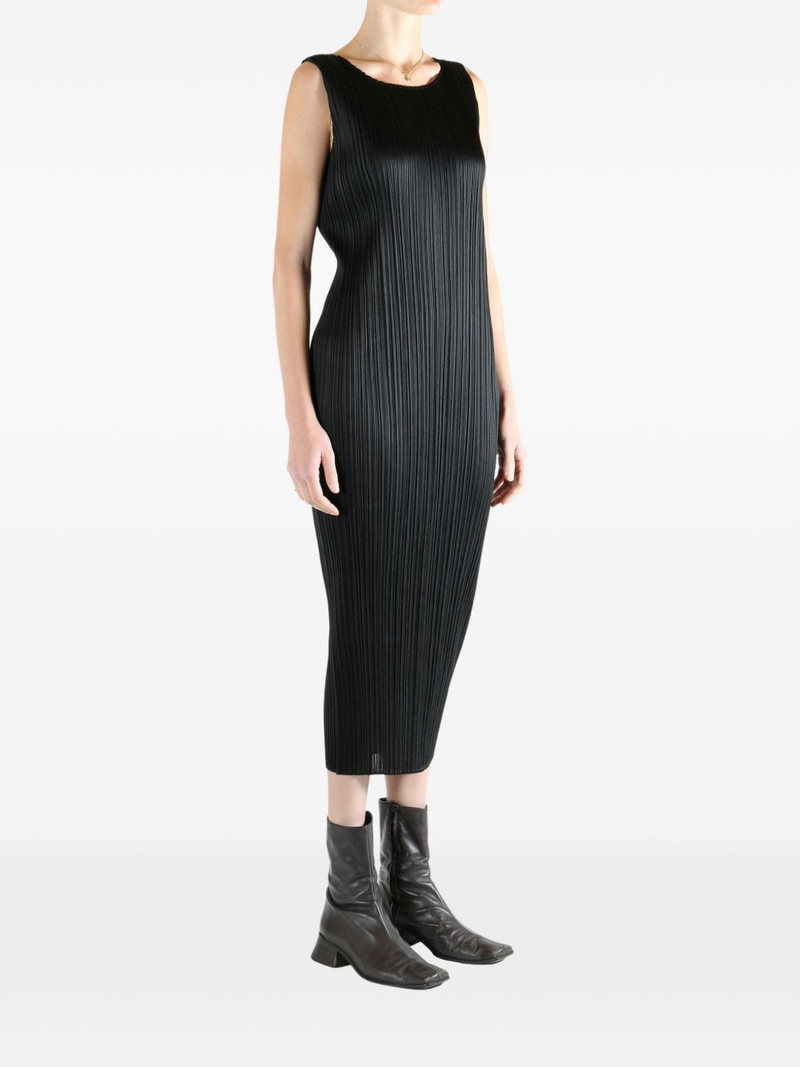 pleated sleeveless midi dress 3