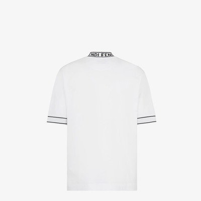 FENDI White cotton T-shirt outlook