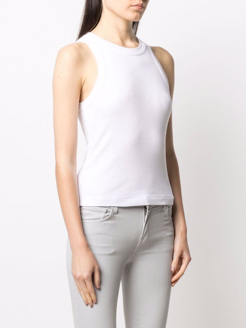 sleeveless ribbed top - 3