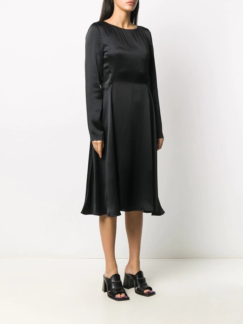 long sleeve empire line dress - 3