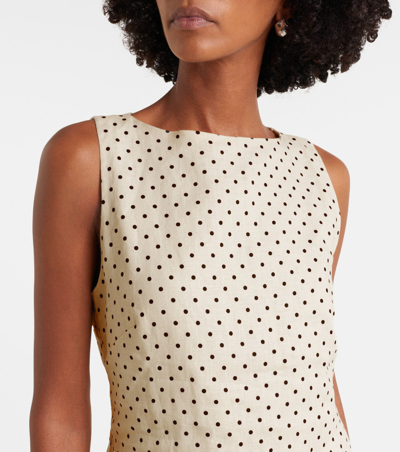 Iria polka-dot linen minidress 3