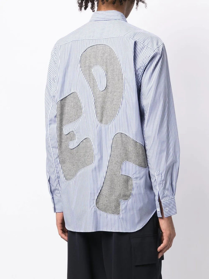 alphabet patch-detail long-sleeve shirt 4