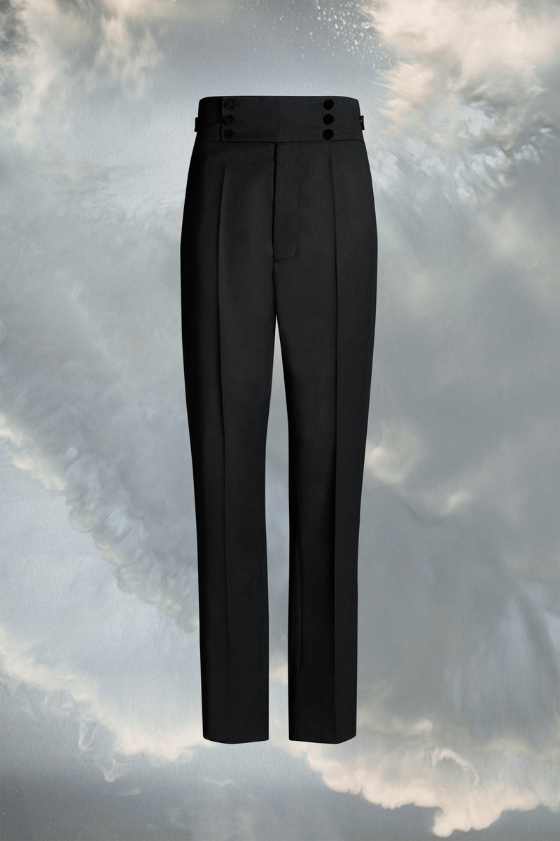 Wool tapered trousers - 1