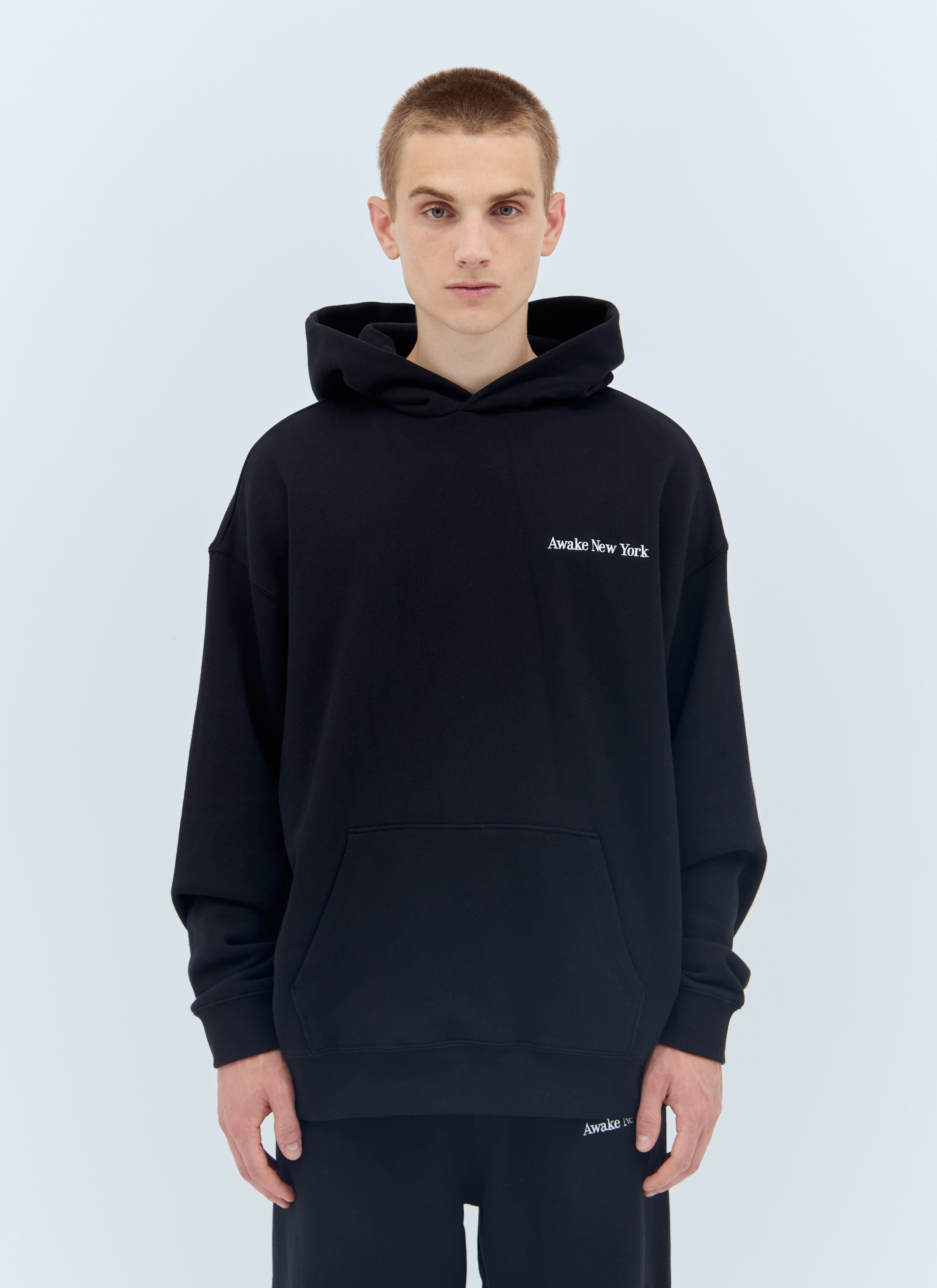 Serif Hooded Sweatshirt - 1