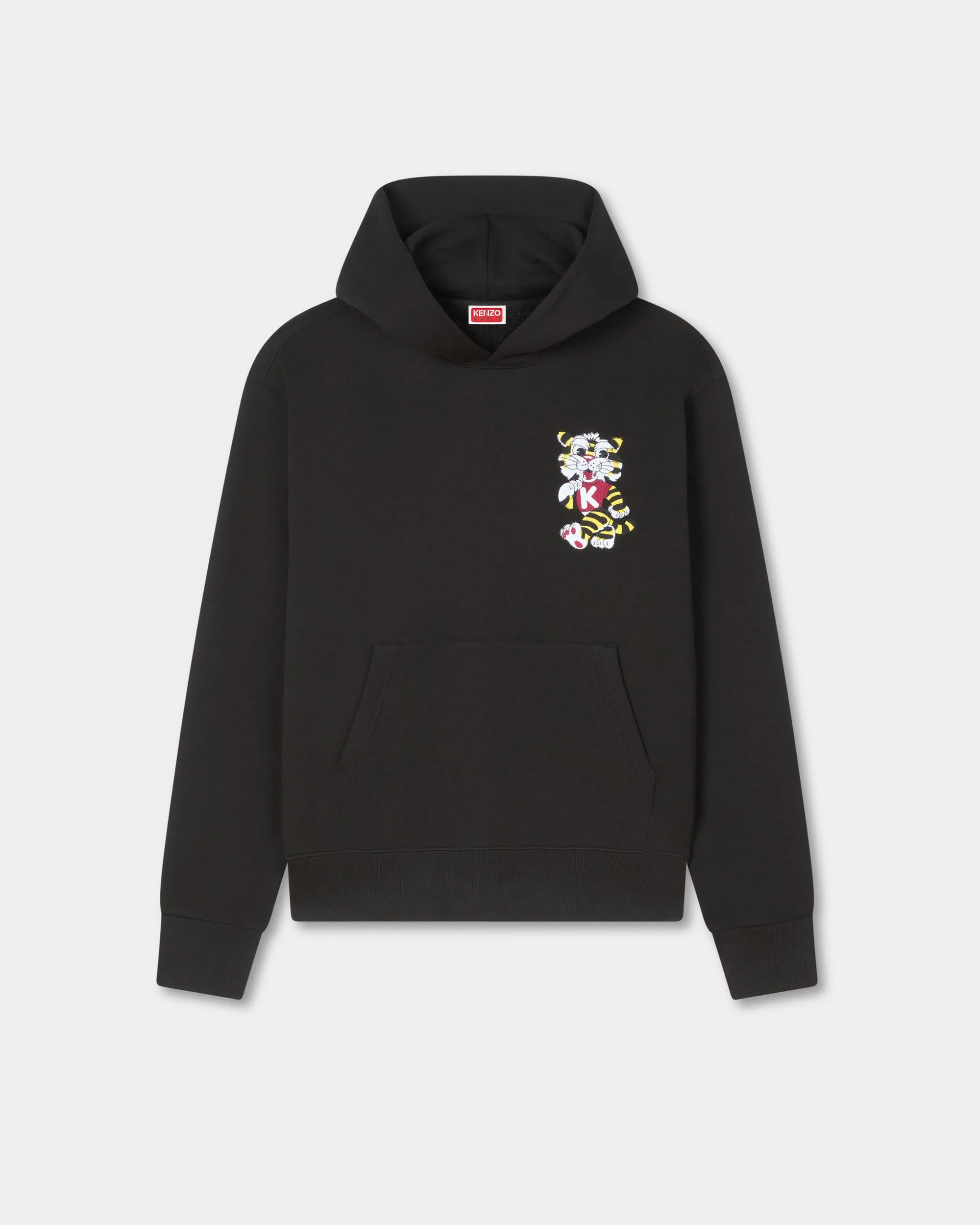 'KENZO Wild Tiger' embroidered hoodie in cotton - 1