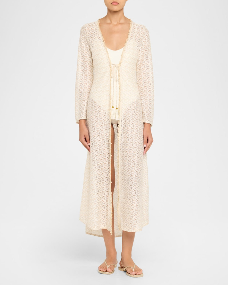 RAMY BROOK Fatima Metallic Knit Coverup outlook