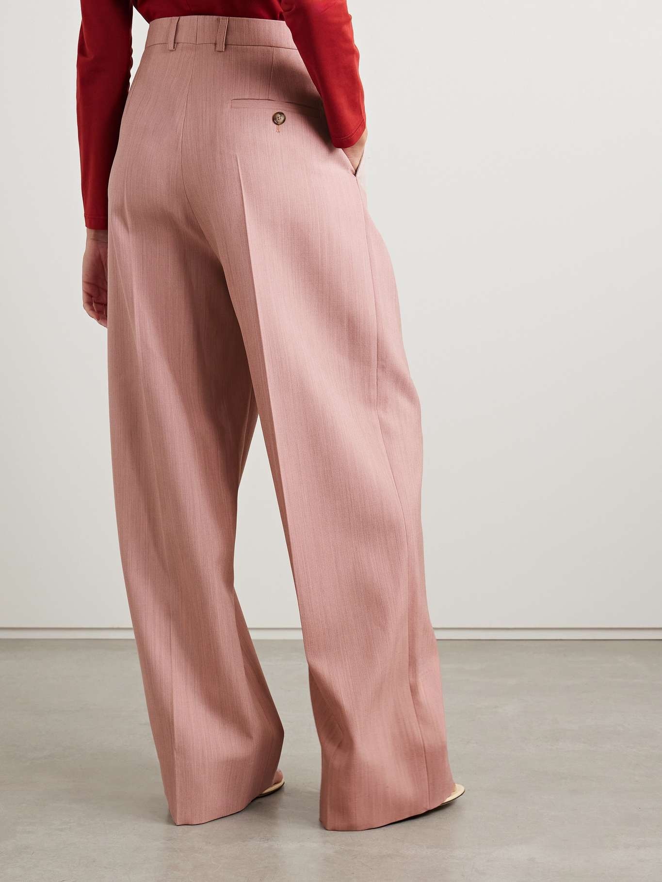 Grain de poudre wool wide-leg pants - 4