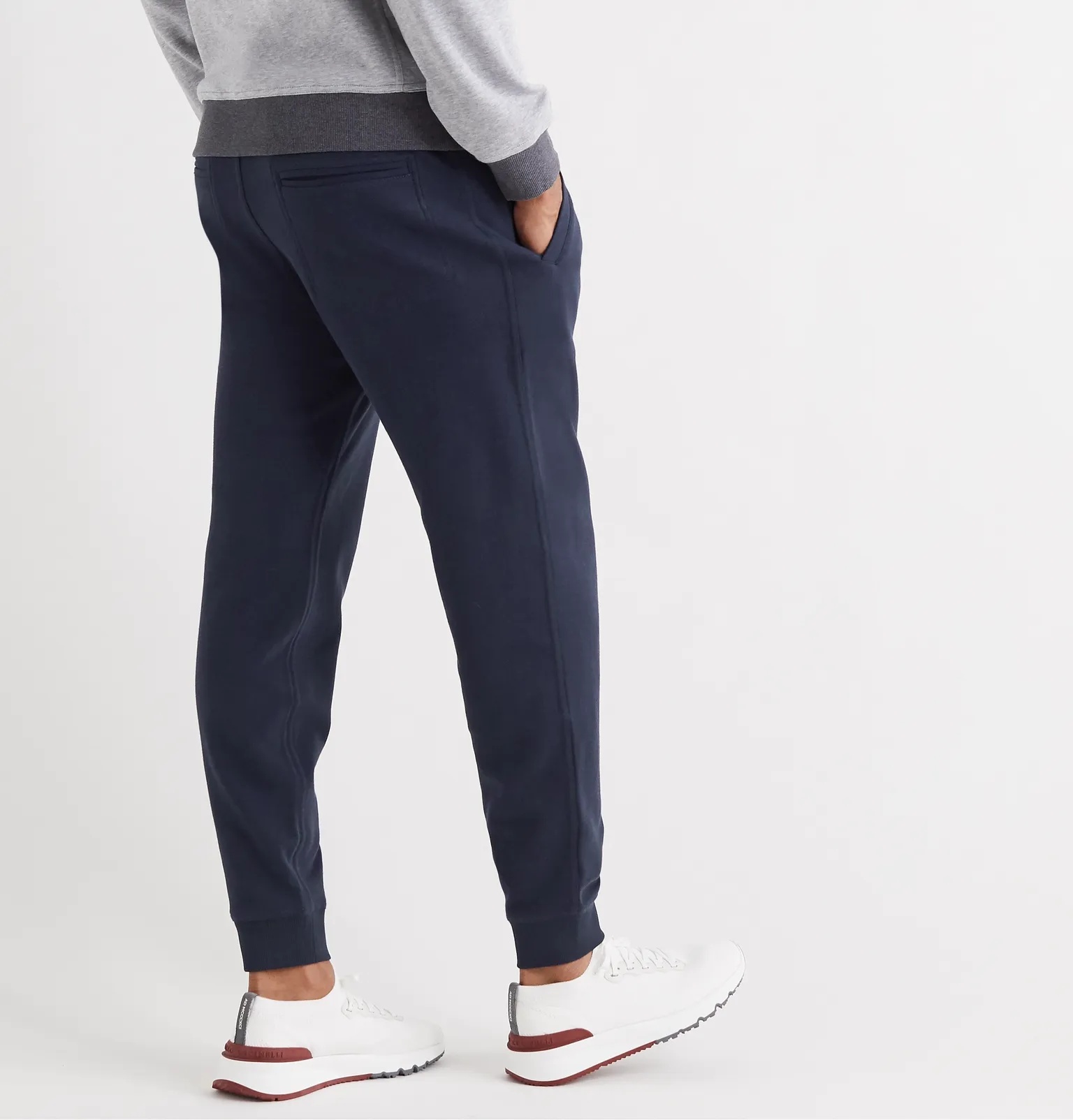 Tapered Cotton-Blend Jersey Sweatpants - 4