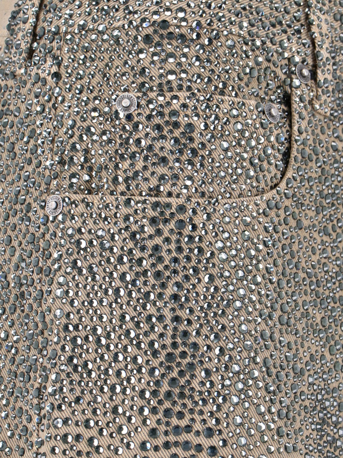 STRAIGHT JEANS WITH RHINESTONES - 4