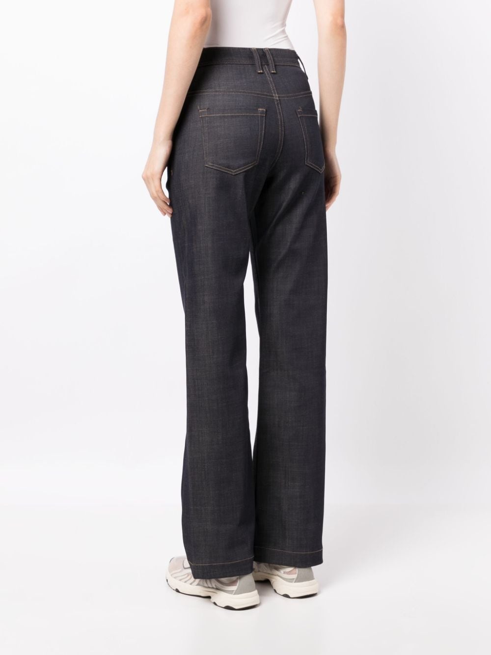 mid-rise flared jeans - 4