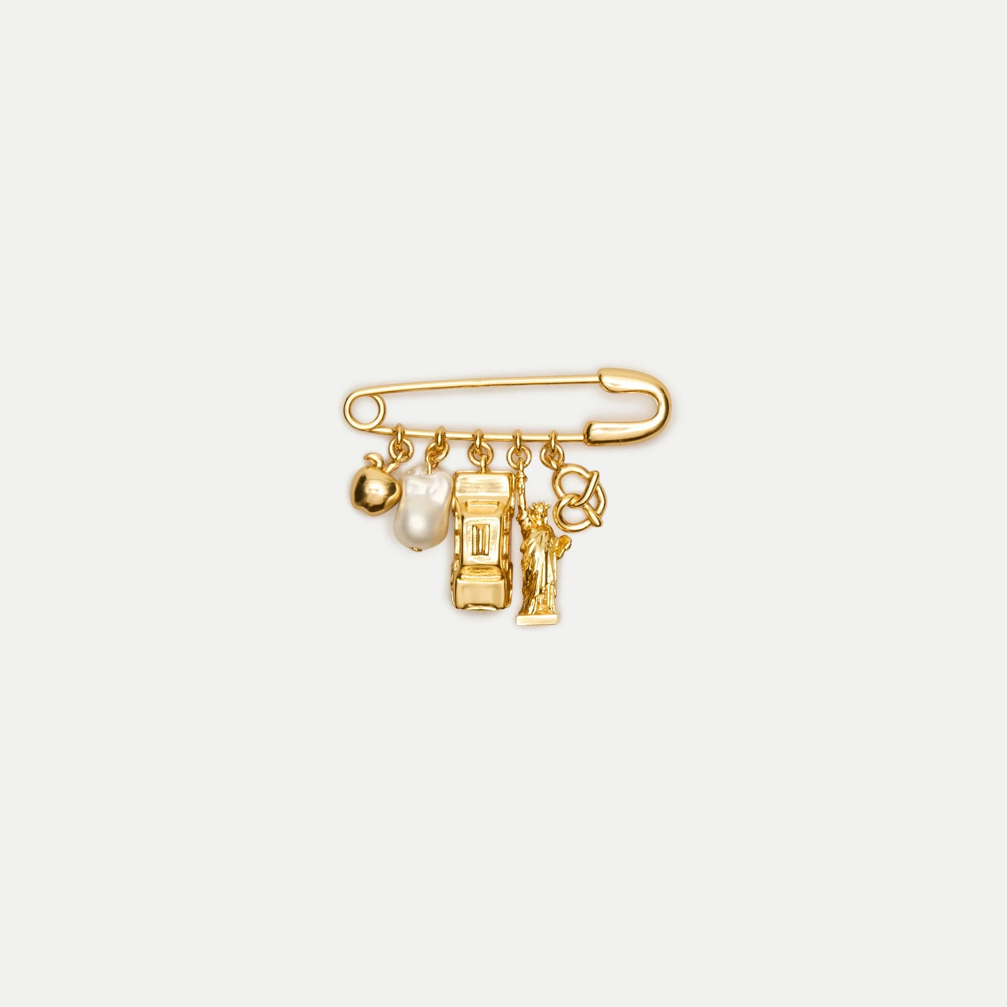 New York charm brooch - 1