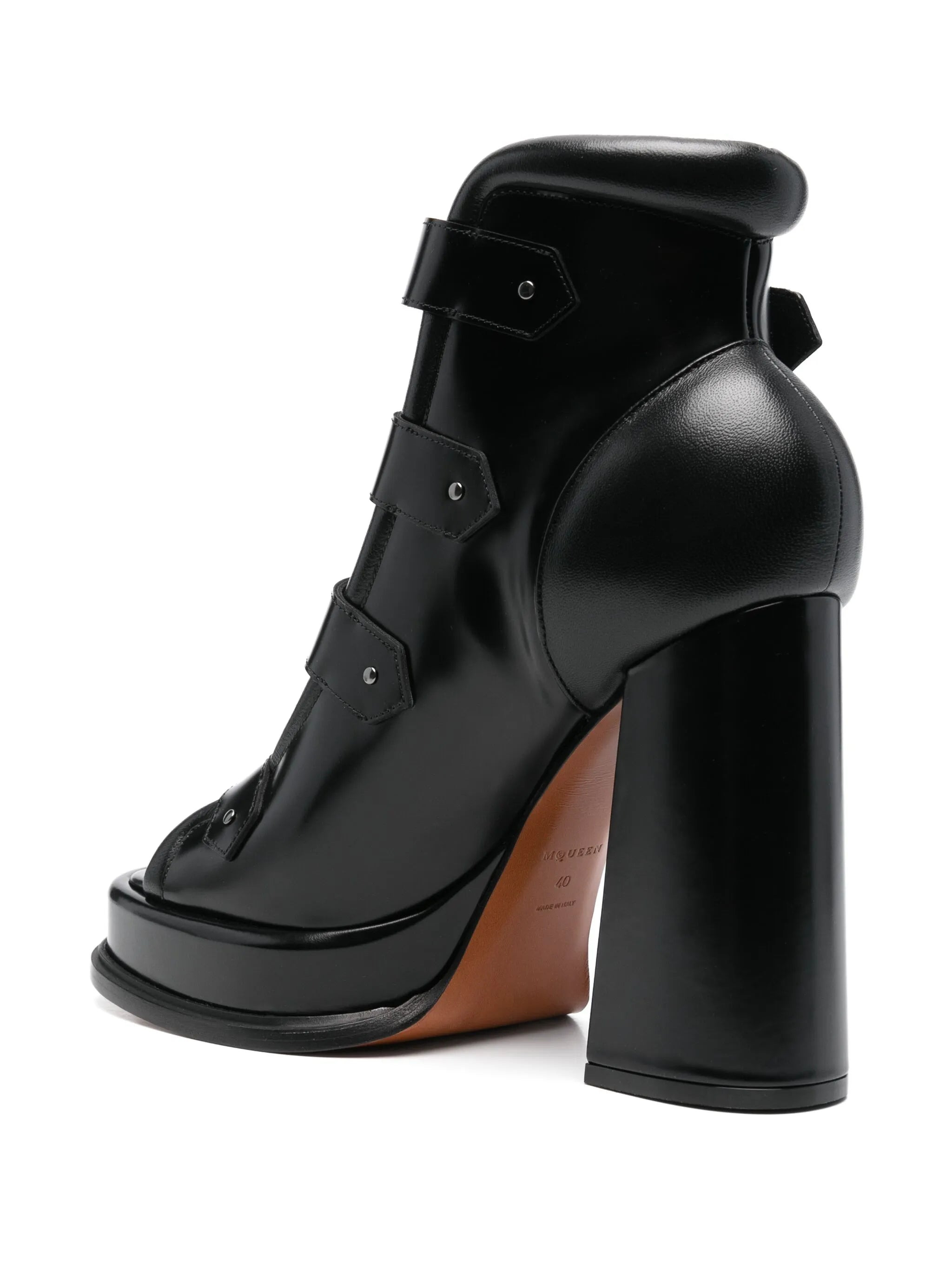 130mm leather sandals - 2