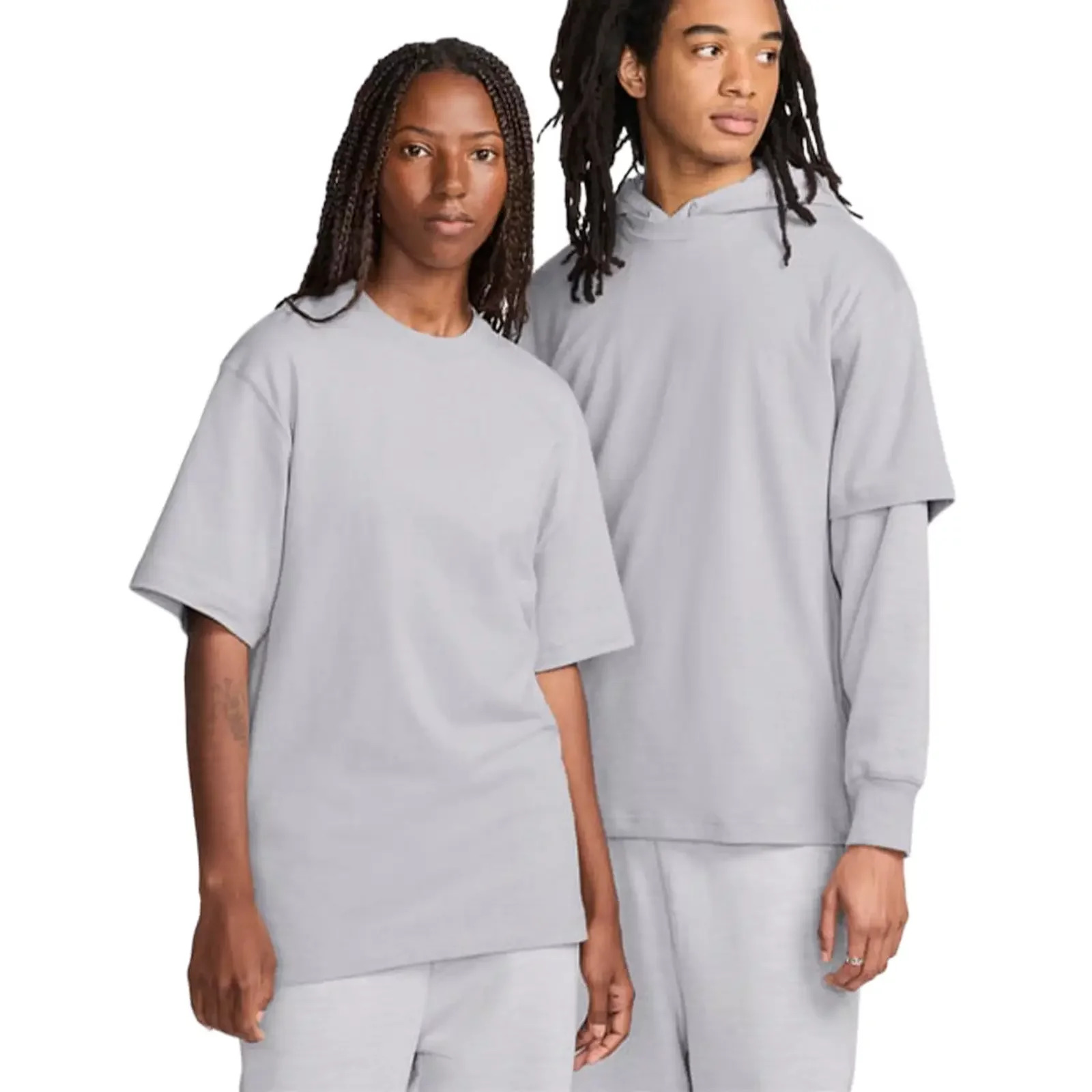 Wool Classics Short Sleeve Tee "Heather Grey" - 1
