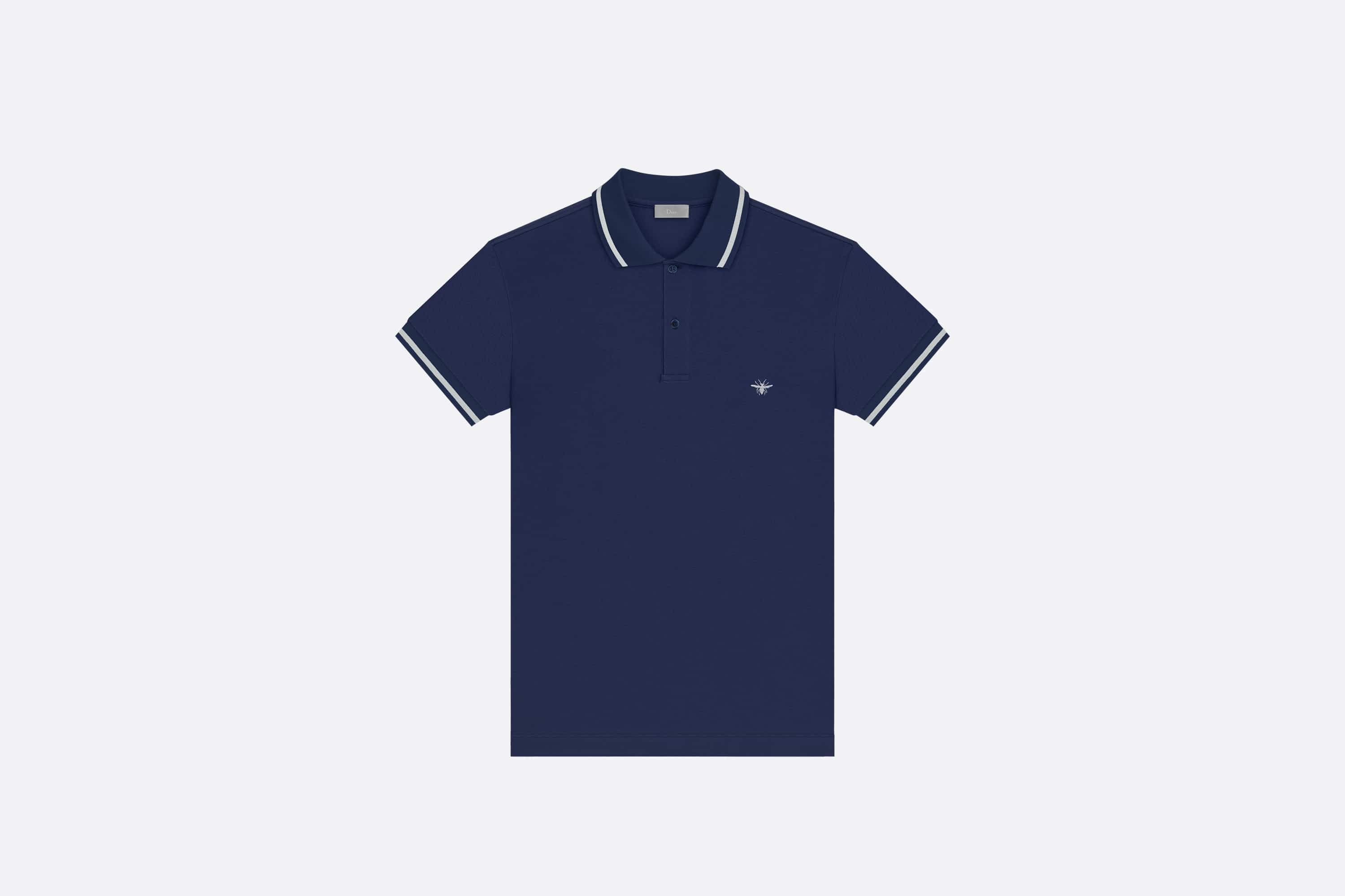 Polo Shirt with Bee Embroidery - 1