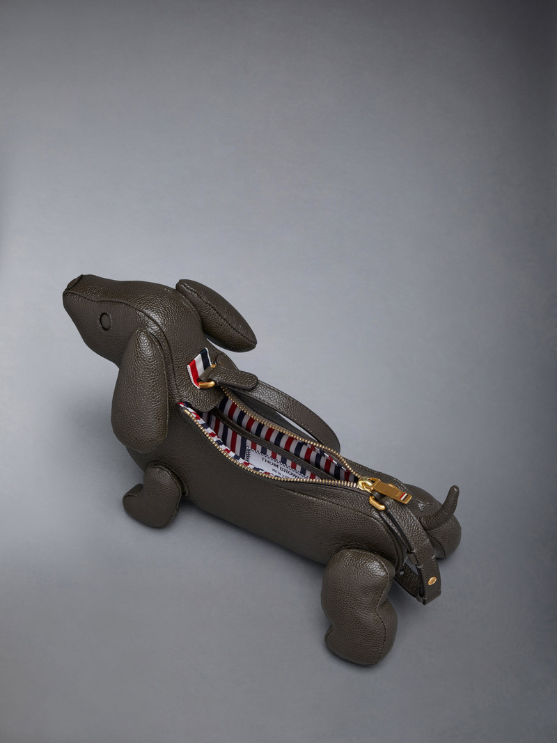 HECTOR BAGUETTE BAG IN PEBBLE GRAIN 5