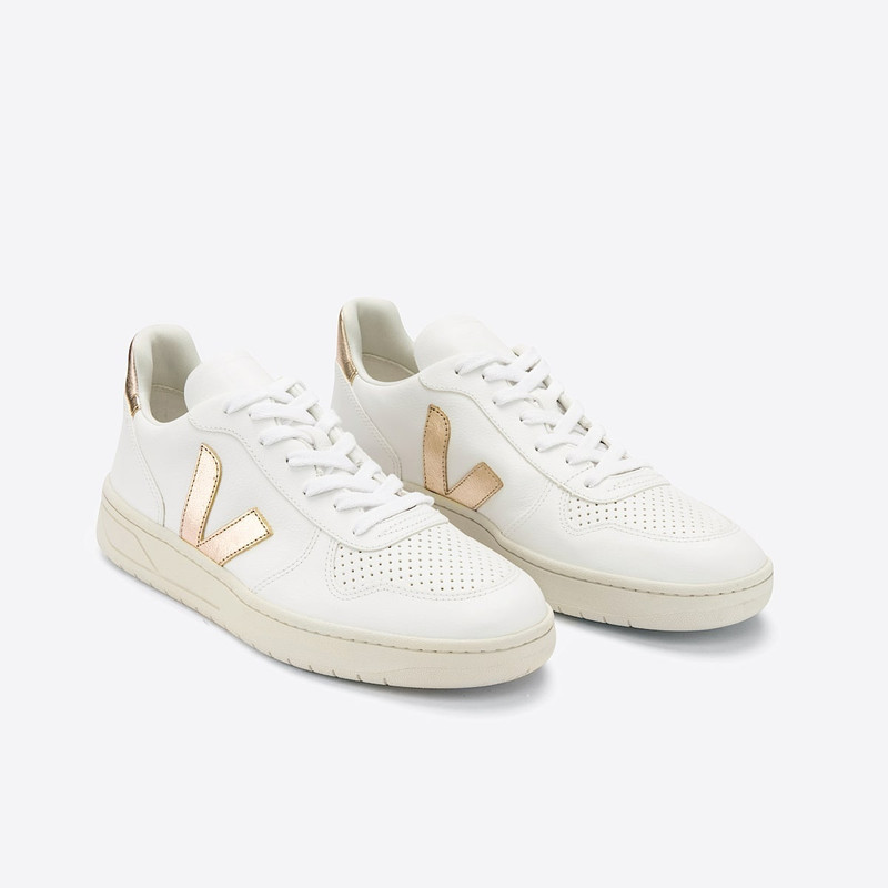 VEJA V-10 LEATHER WHITE PLATINE outlook