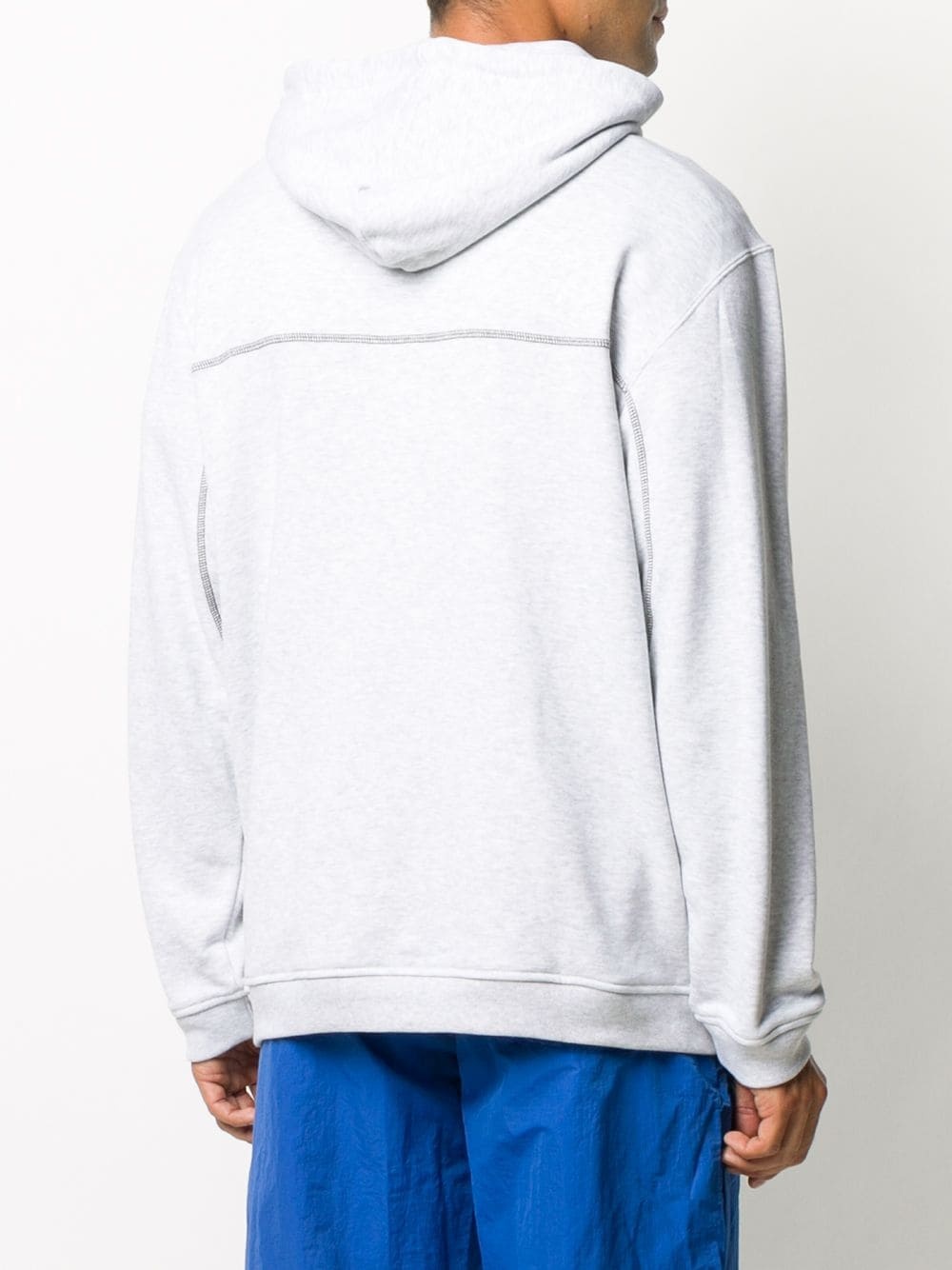 logo drawstring hoodie - 4